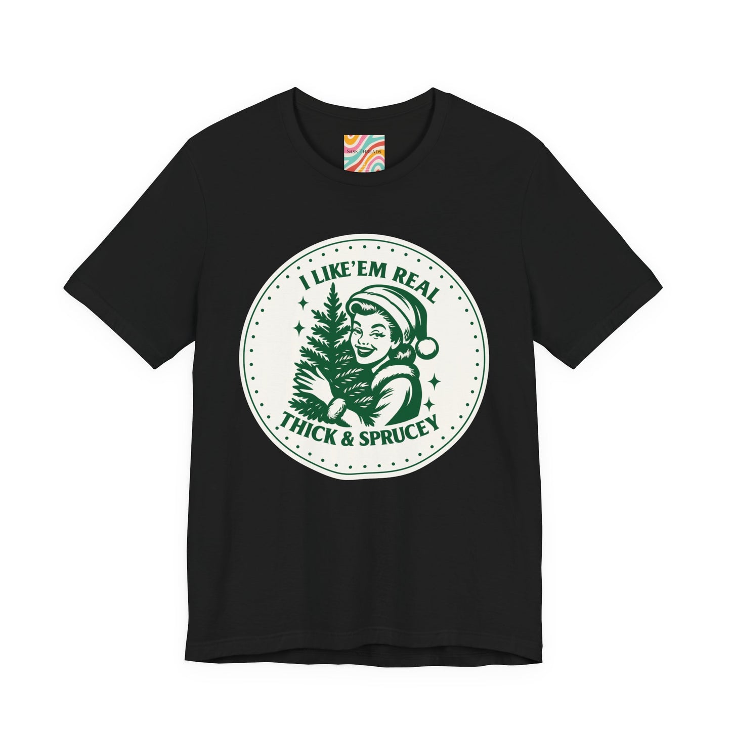 Thick & Spruce Christmas Tee — Retro Holiday T-Shirt