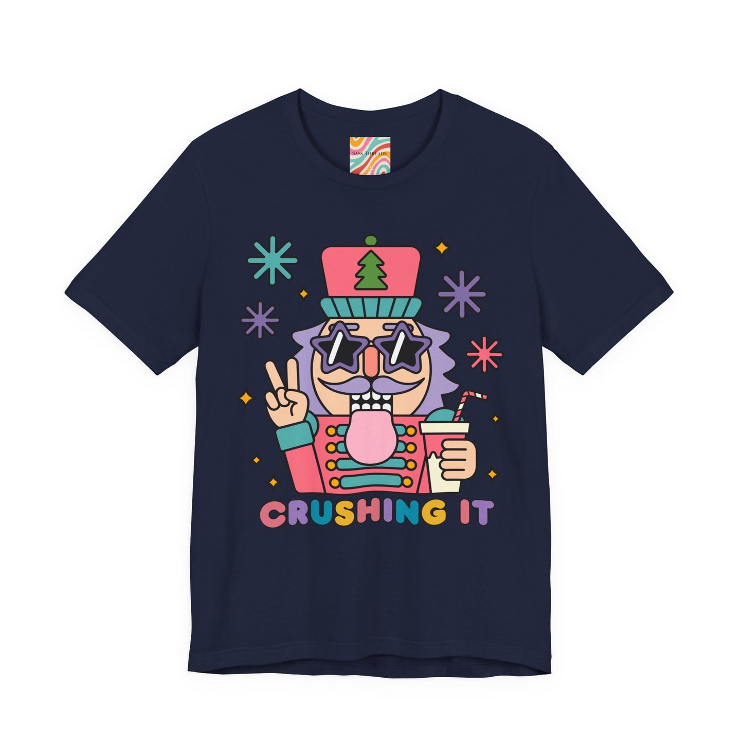 Crushing It Retro Nutcracker Tee