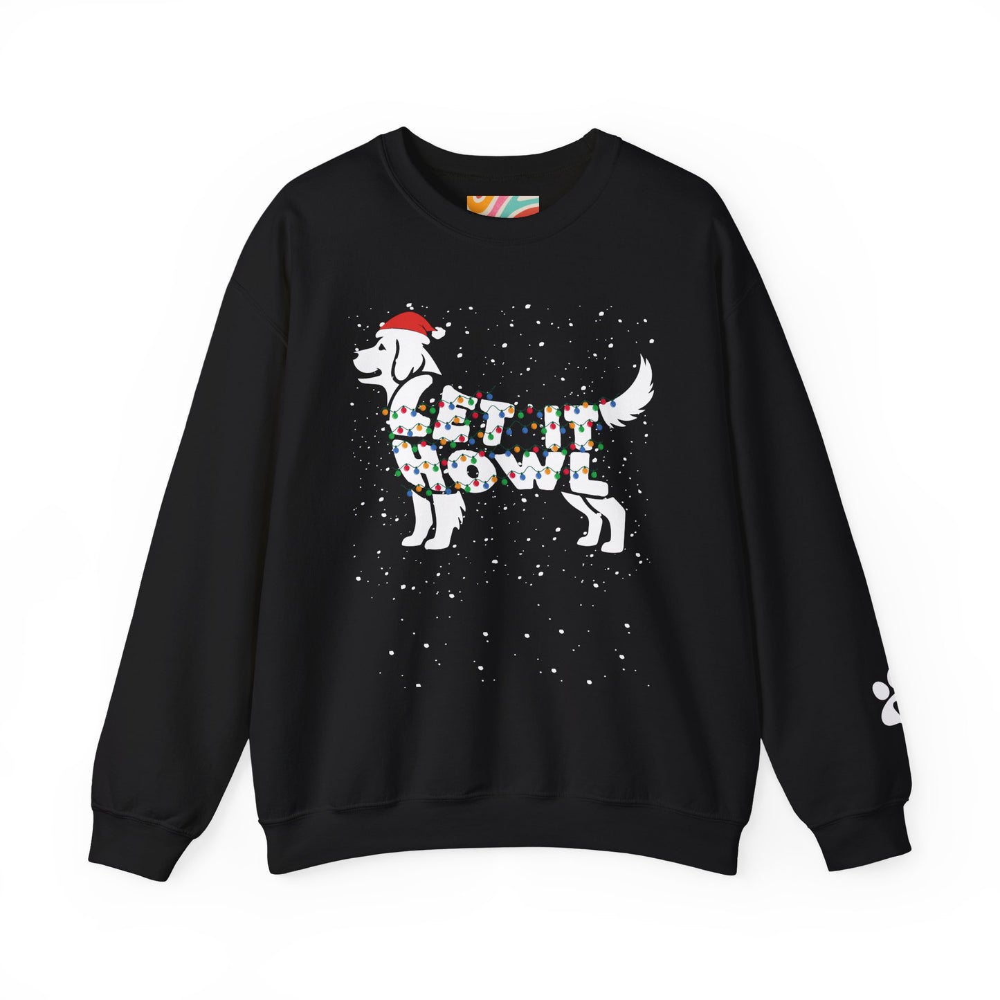 Let It Howl Christmas Dog Sweatshirt – [Golden Retriever]