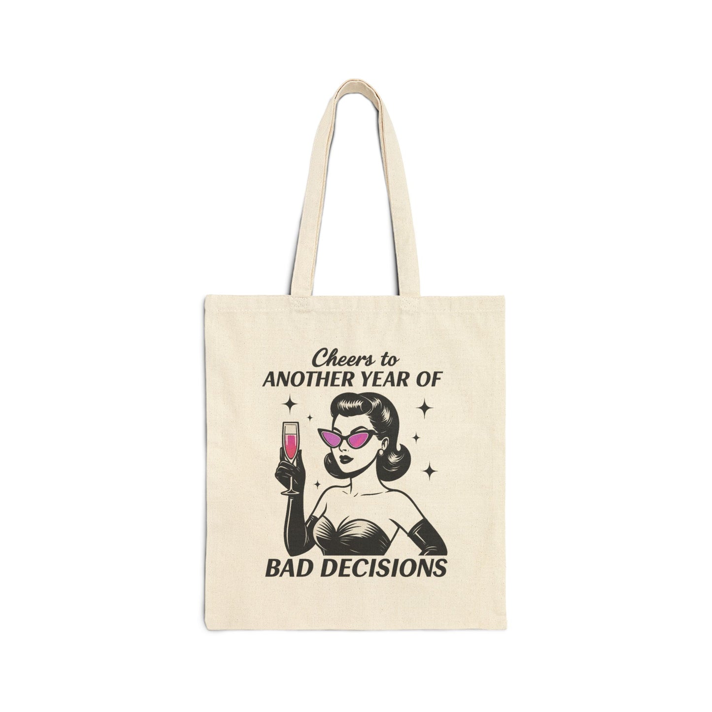 Cheers to Another Year of Bad Decisions Tote - Retro Holiday Tote