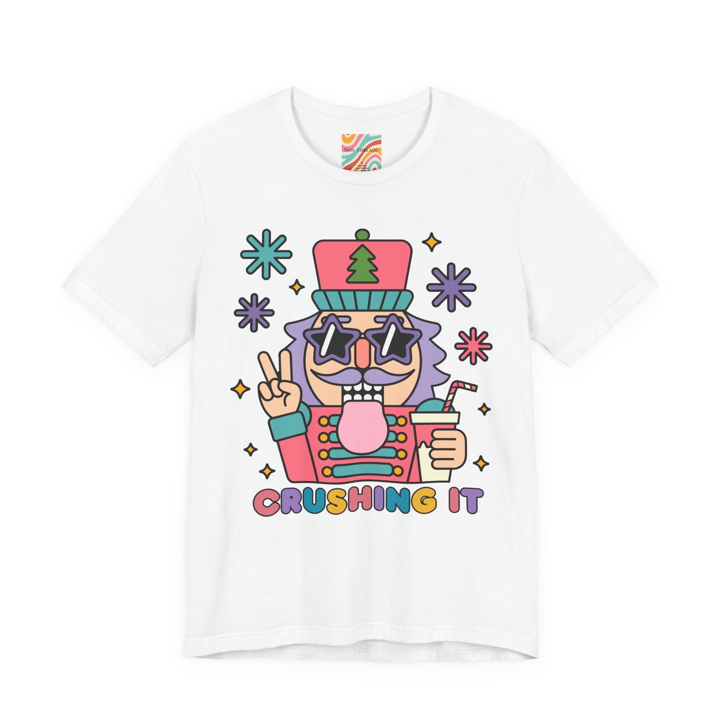 Crushing It Retro Nutcracker Tee