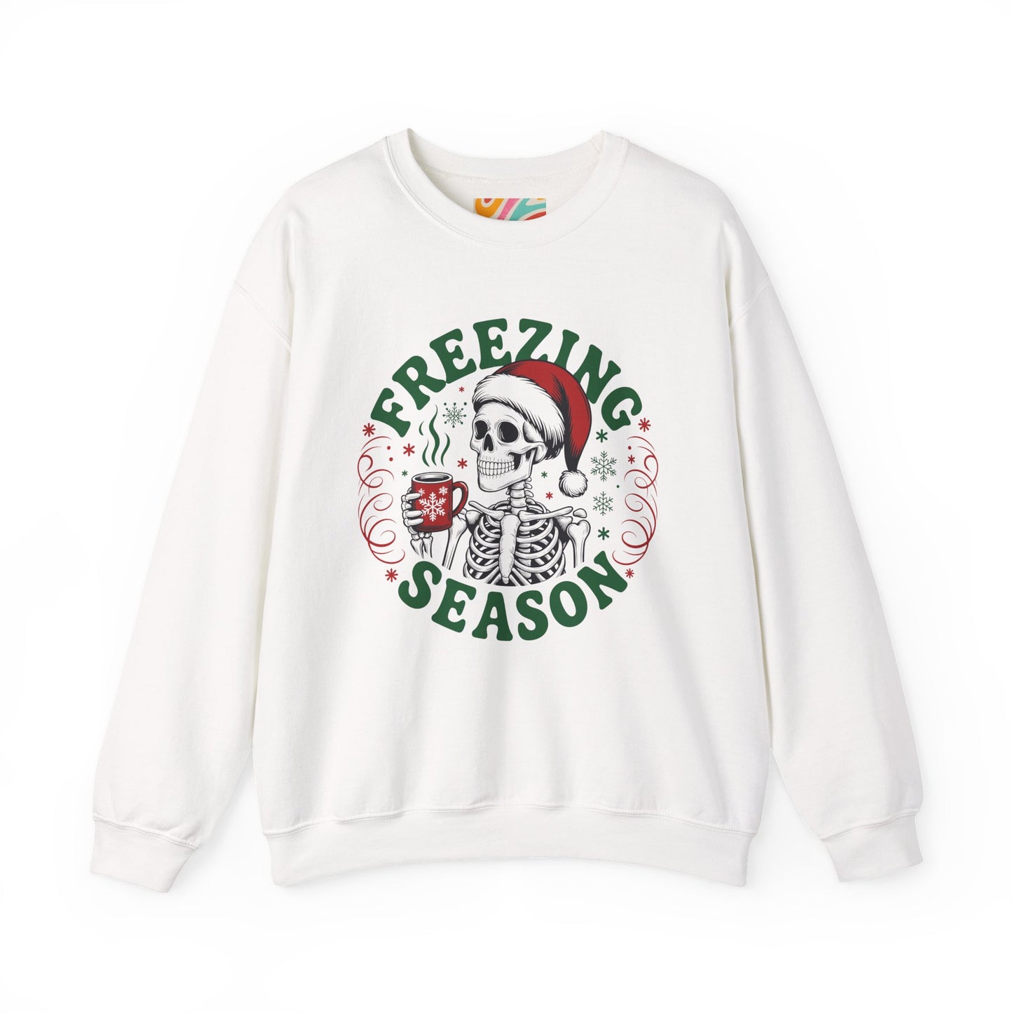 Freezing Season Sweatshirt — Skeleton  Holiday Crewneck