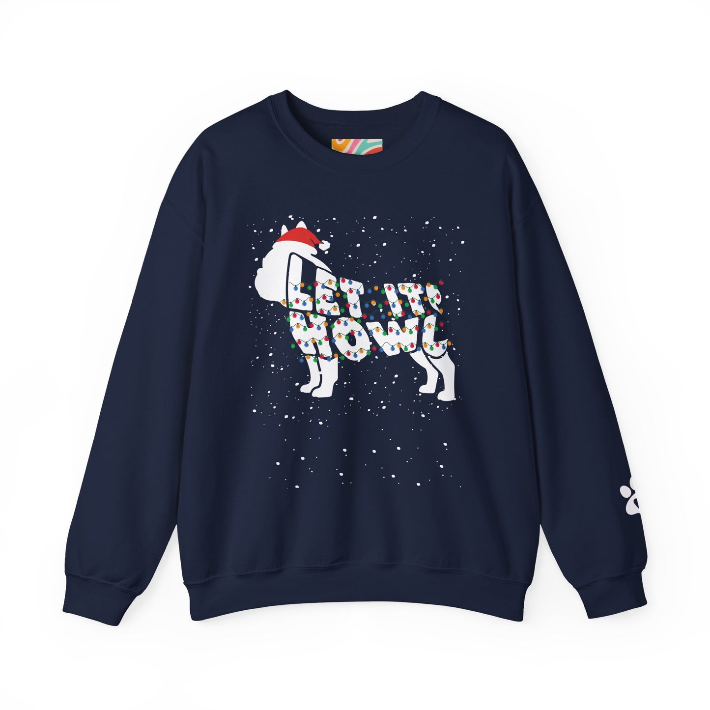 Let It Howl Christmas Dog Sweatshirt – [Bulldog]