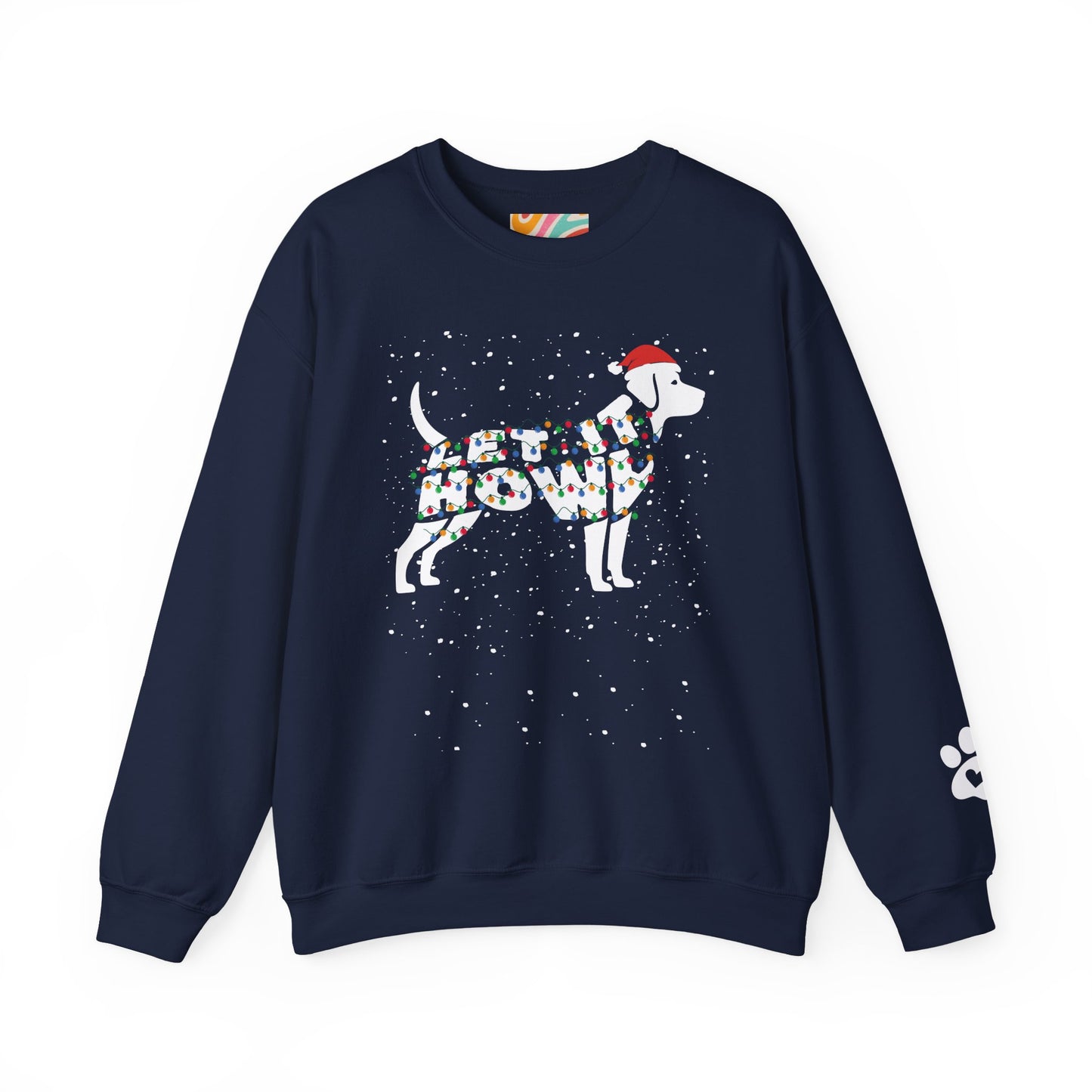 Let It Howl Christmas Dog Sweatshirt – [Labrador]