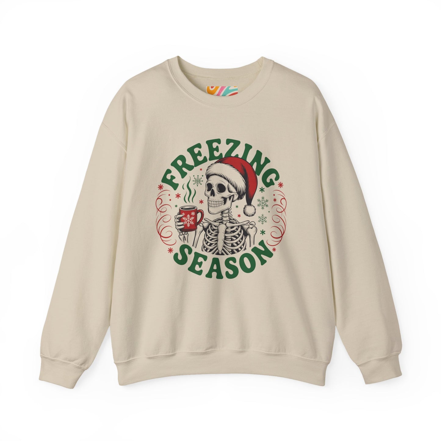 Freezing Season Sweatshirt — Skeleton  Holiday Crewneck