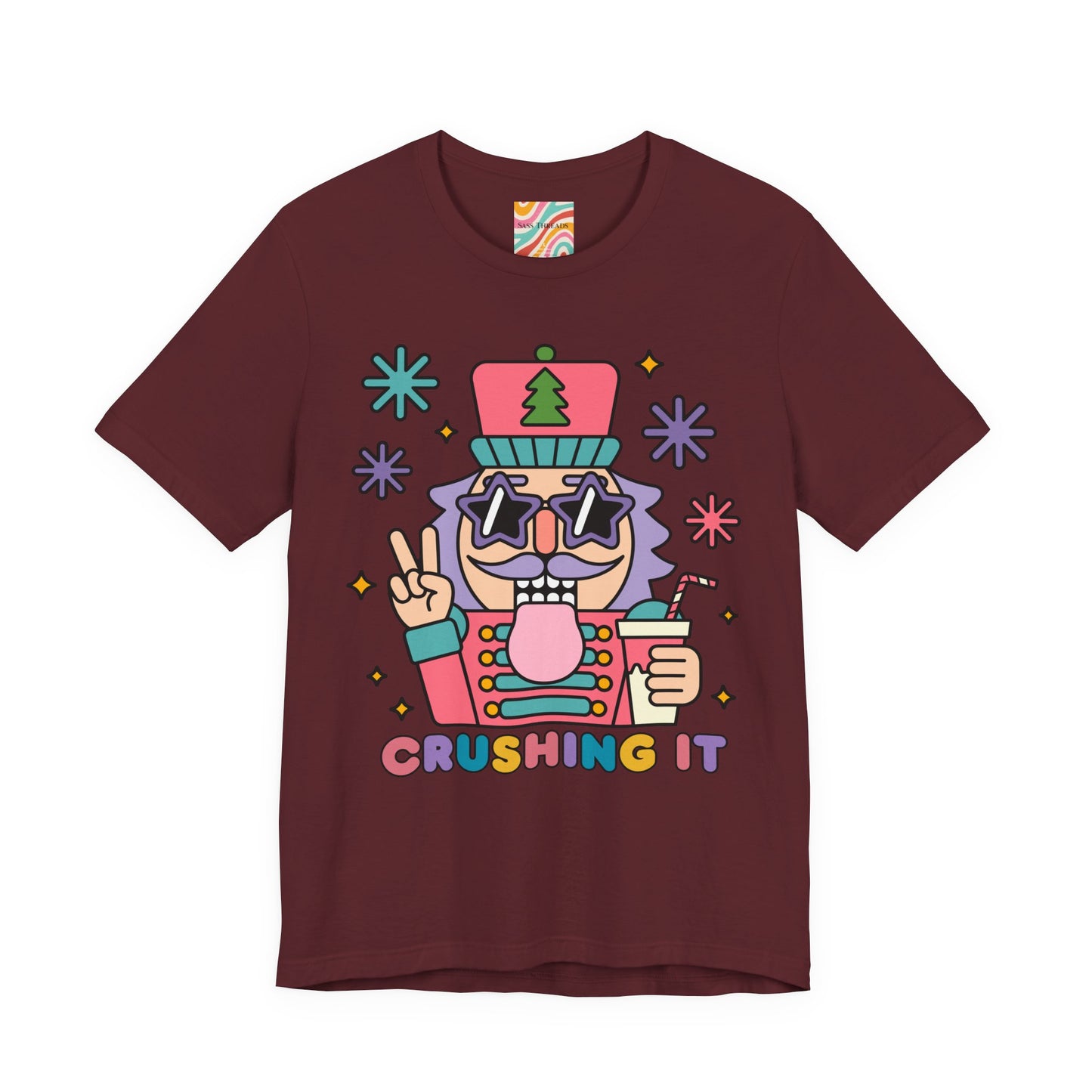 Crushing It Retro Nutcracker Tee