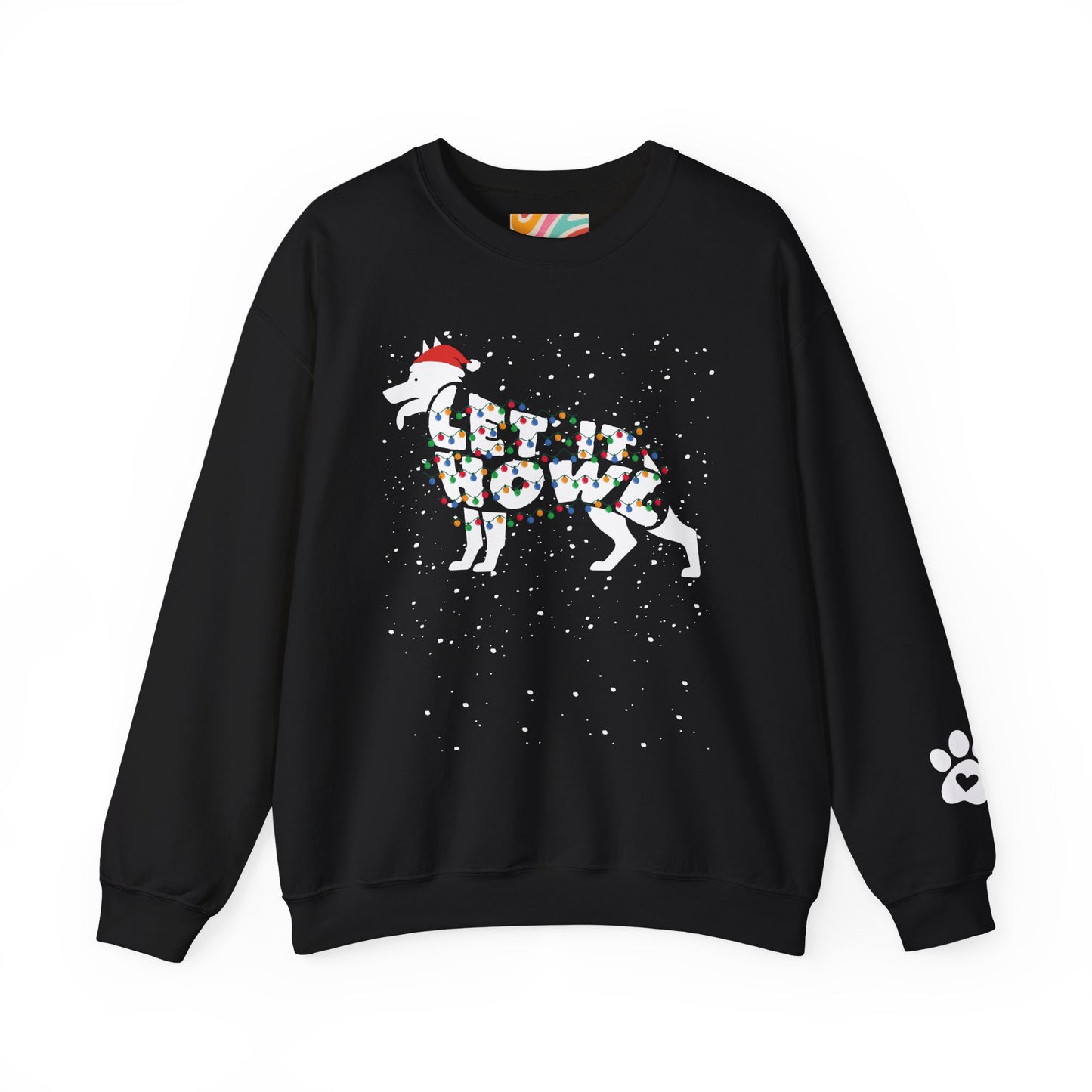 Let It Howl Christmas Dog Sweatshirt – [German Shepard]