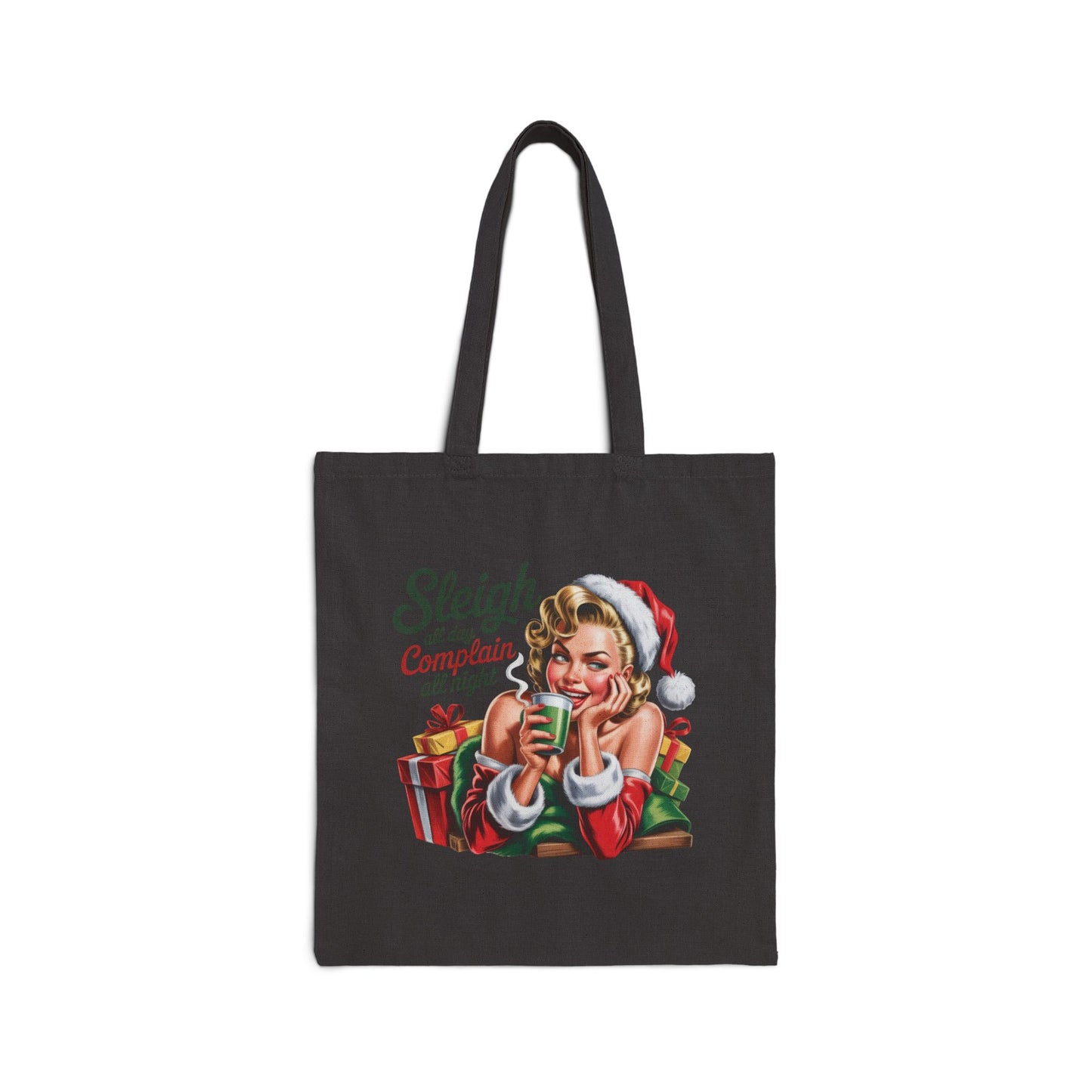 Sleigh to Complain All Night Holiday Tote - Retro Christmas Tote