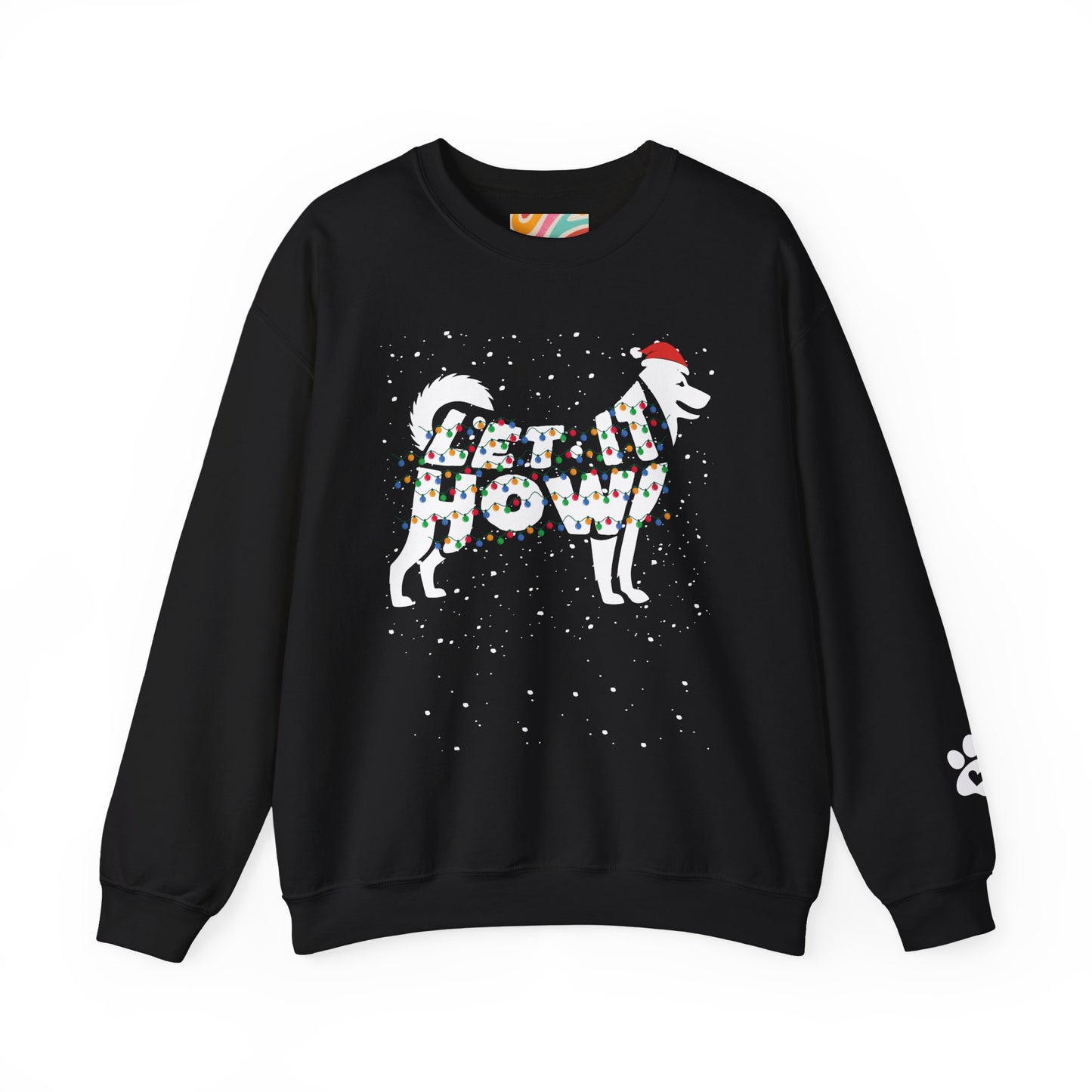 Let It Howl Christmas Dog Sweatshirt – [Siberian Husky]
