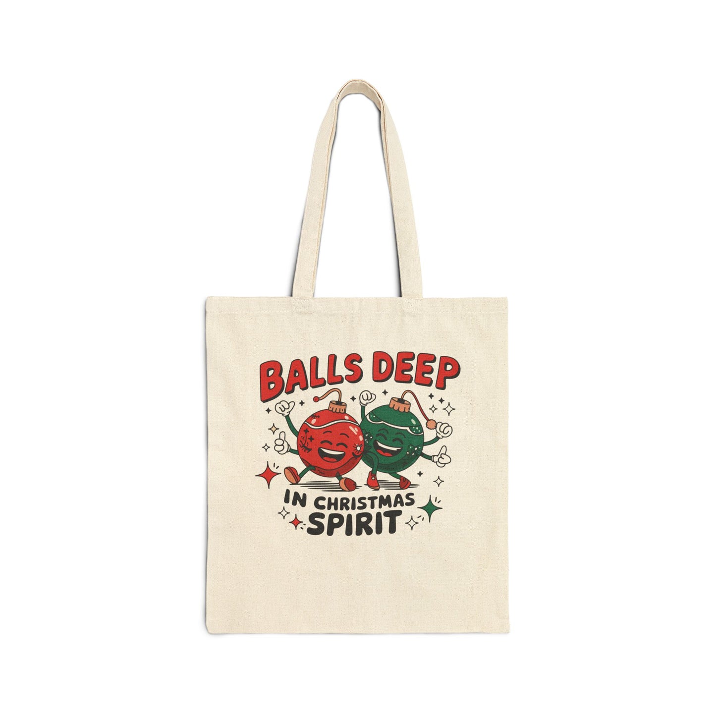 Balls Deep in Christmas Spirit Holiday Tote