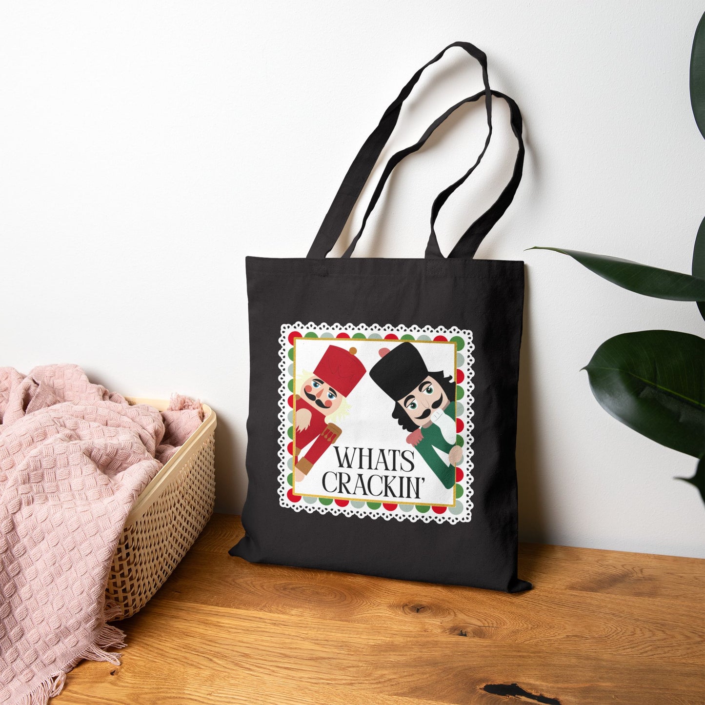 Whats Crackin' Nutcracker Holiday Tote
