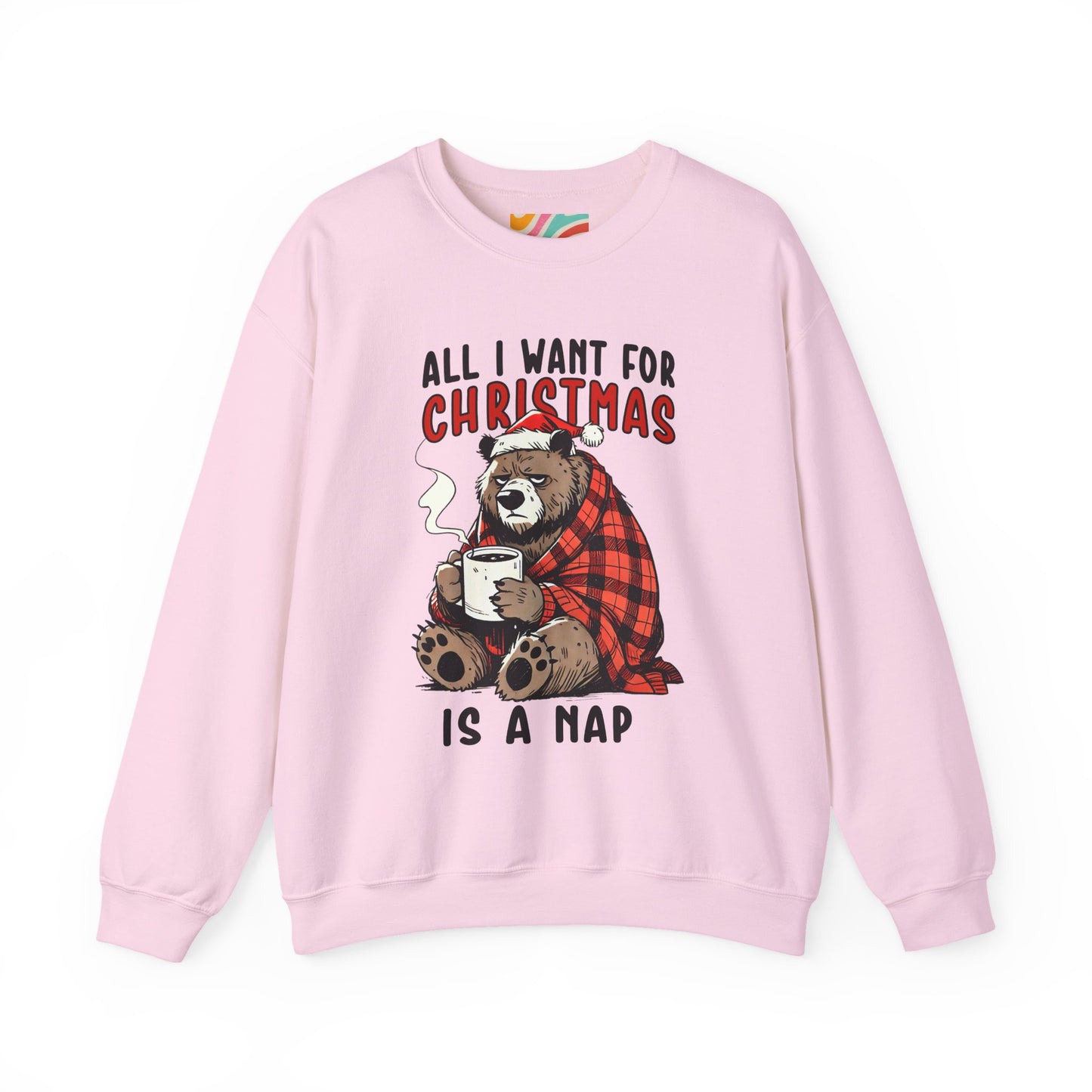 Grumpy Christmas Bear Coffee Sweatshirt – Coffee & Christmas Spirit Pullover