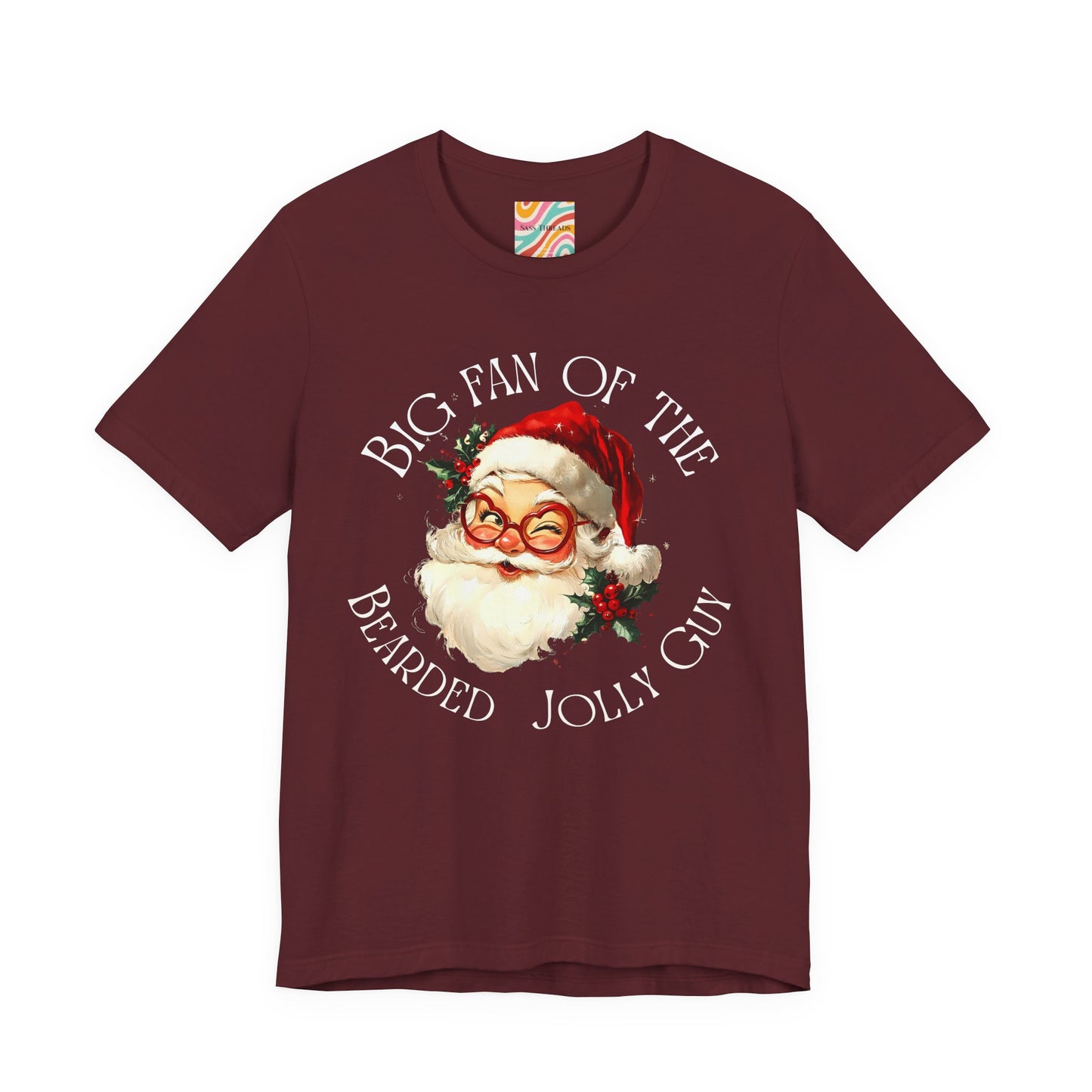 Big Fan of the Bearded Jolly Guy T-Shirt — Vintage Santa Christmas Tee
