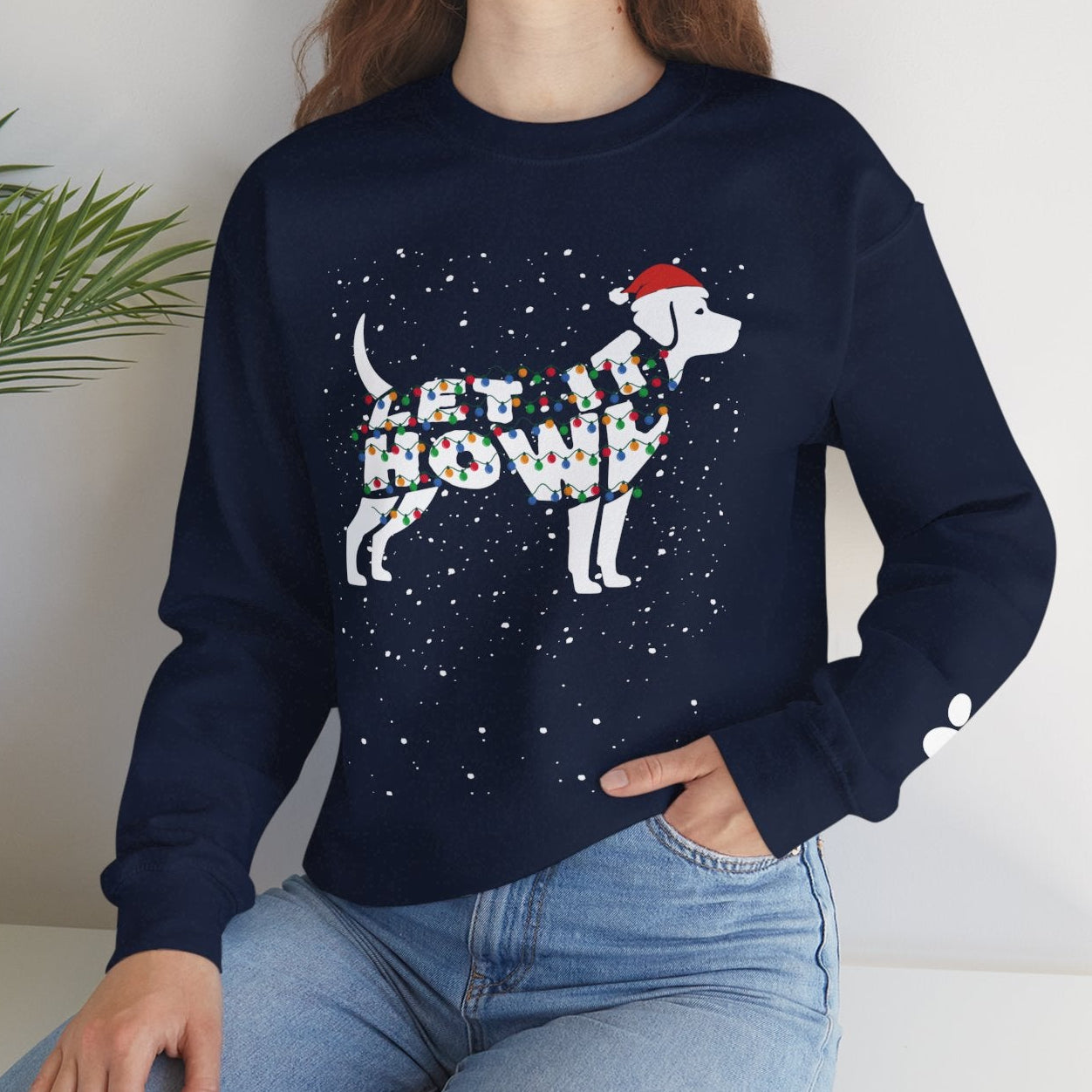 Let It Howl Christmas Dog Sweatshirt – [Labrador]