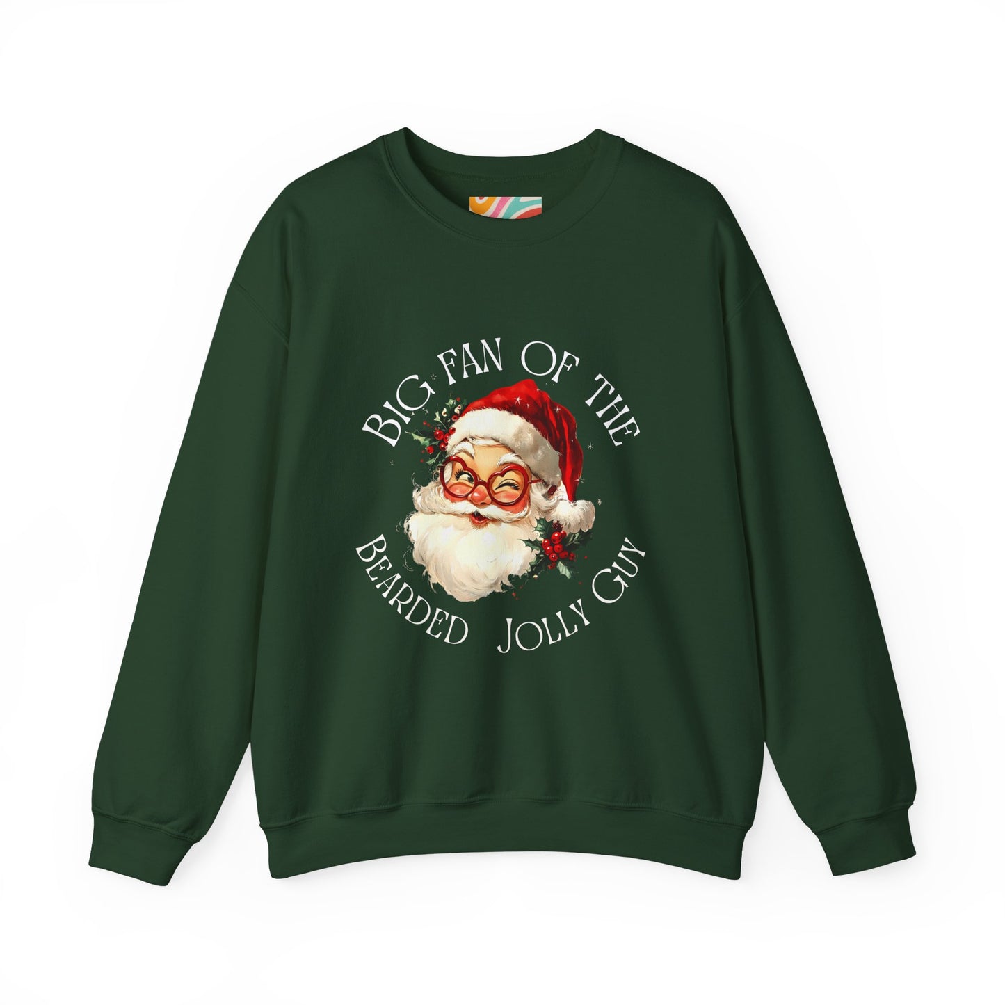Big Fan of the Bearded Jolly Guy Sweatshirt — Vintage Santa Christmas Crewneck