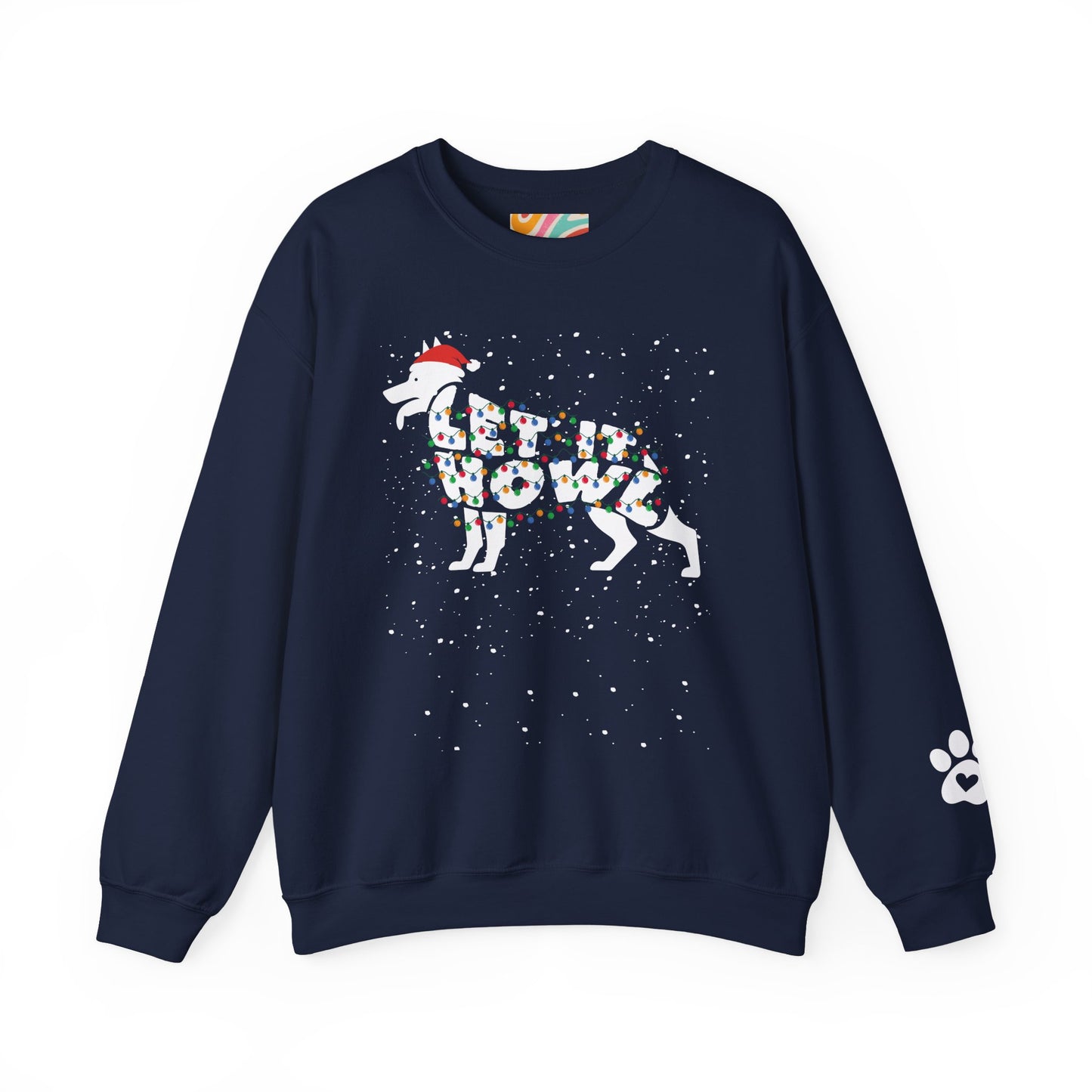 Let It Howl Christmas Dog Sweatshirt – [German Shepard]