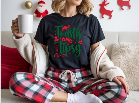 Toasty and Tipsy Christmas Tee
