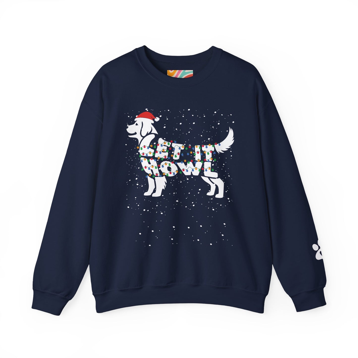 Let It Howl Christmas Dog Sweatshirt – [Golden Retriever]