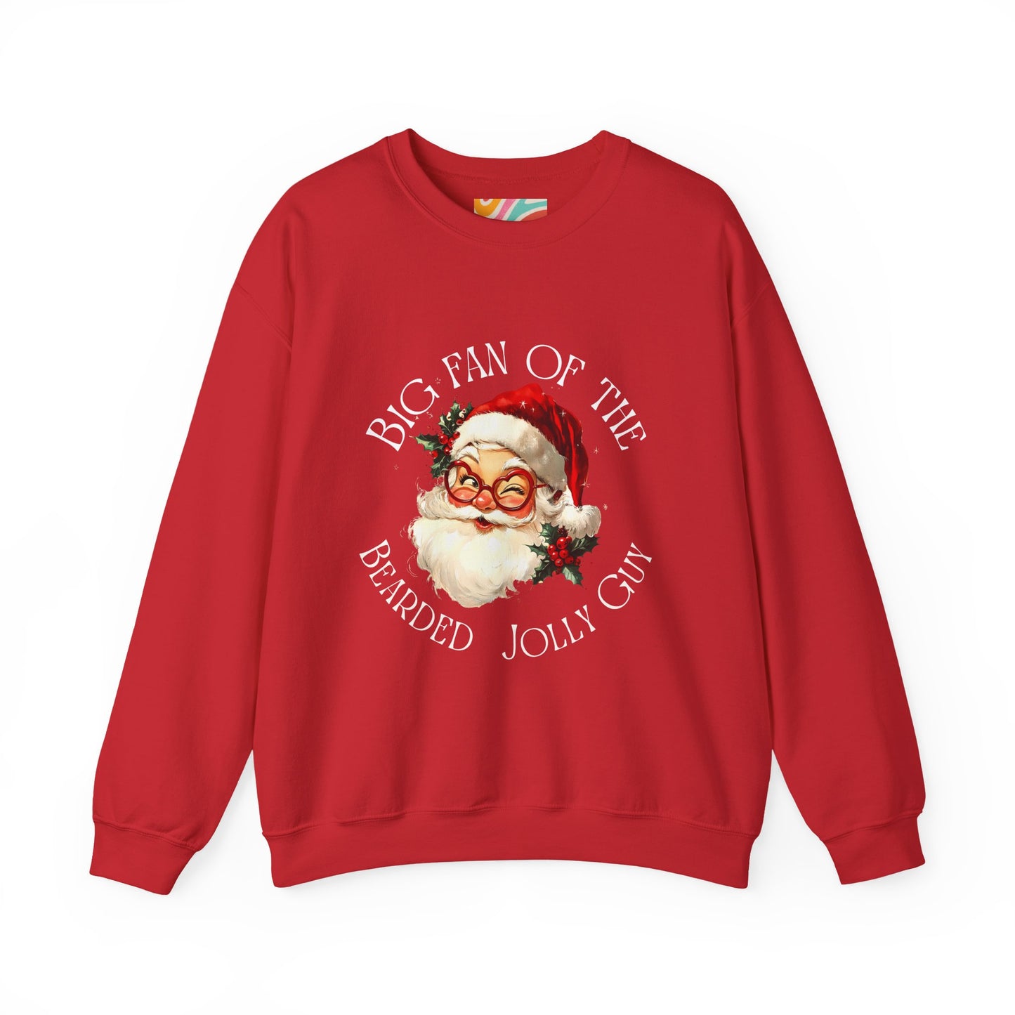 Big Fan of the Bearded Jolly Guy Sweatshirt — Vintage Santa Christmas Crewneck