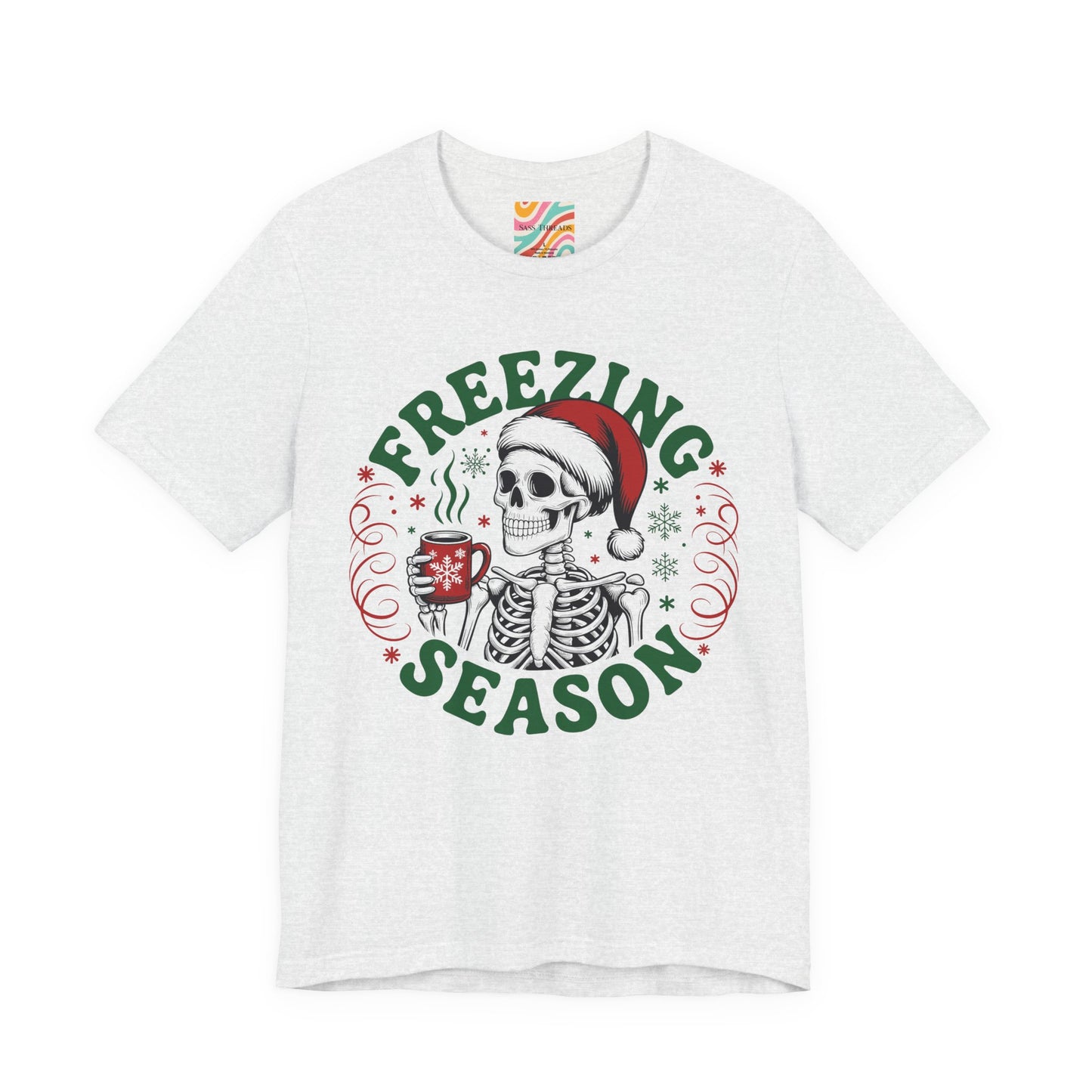 Freezing Season T-Shirt – Skeleton Holiday Tee