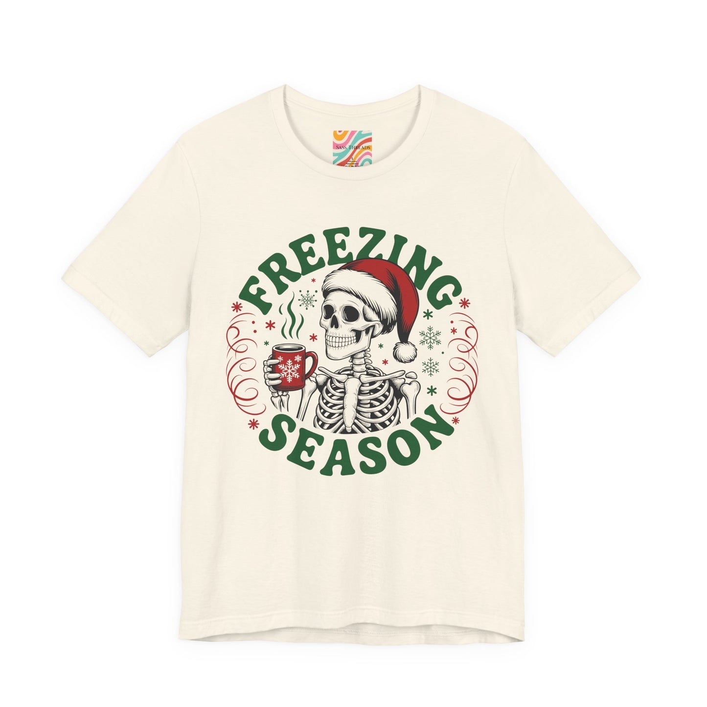 Freezing Season T-Shirt – Skeleton Holiday Tee