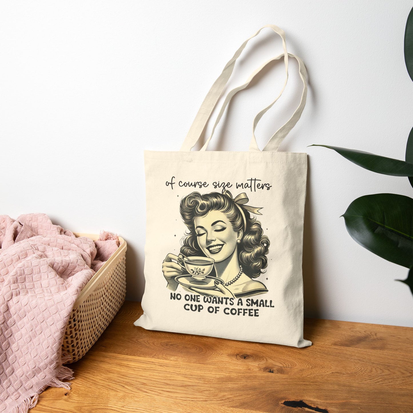Coffee Lover Retro Tote