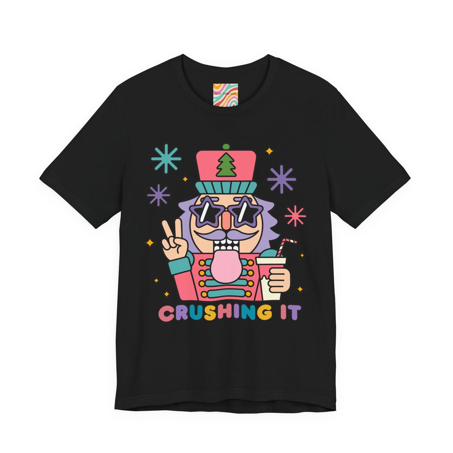 Crushing It Retro Nutcracker Tee