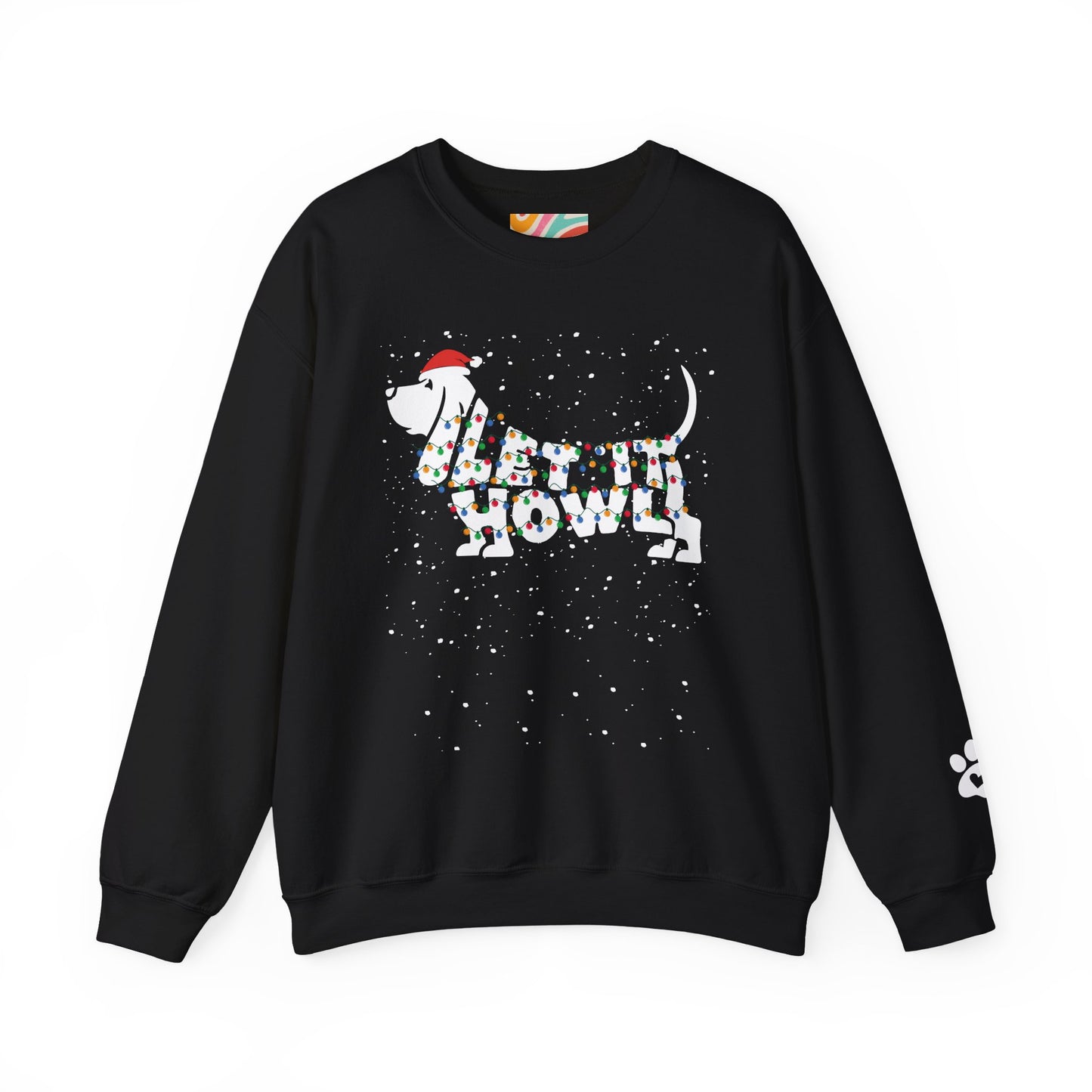 Let It Howl Christmas Dog Sweatshirt – [Basset Hound]