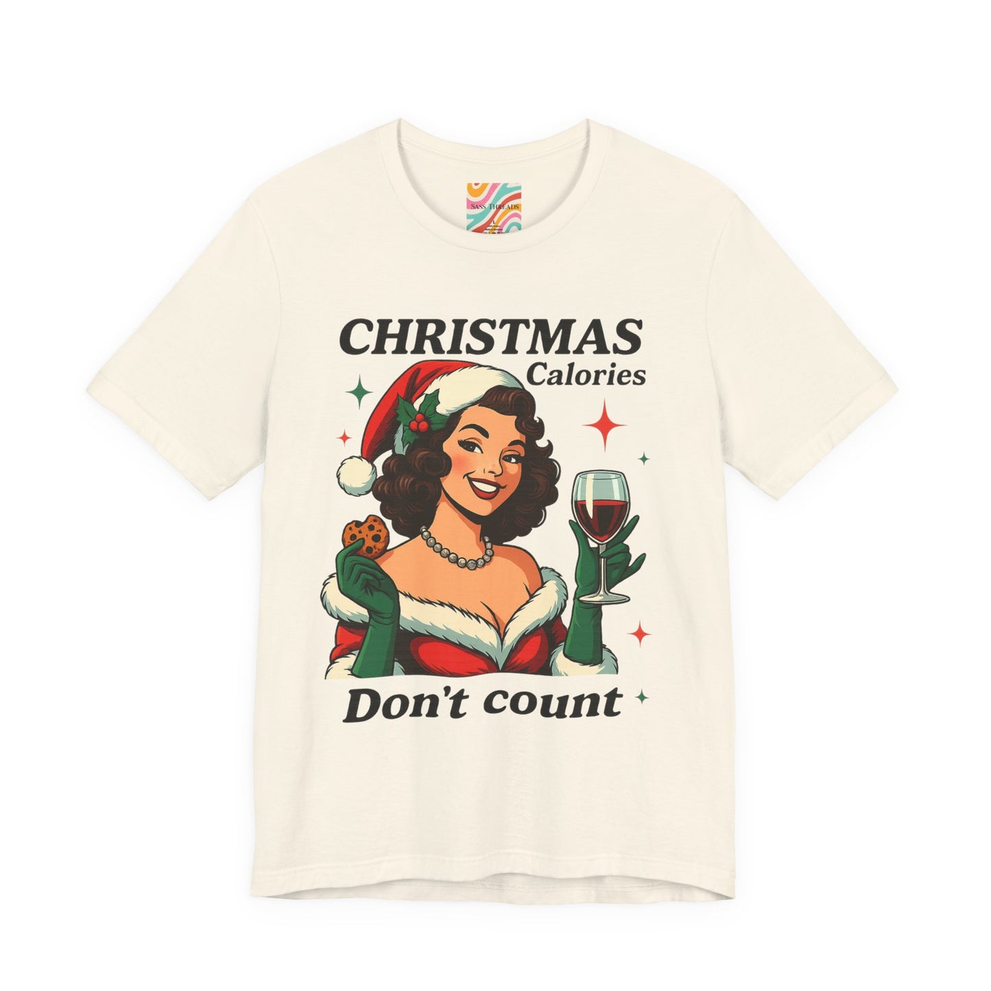 Christmas Calories Don’t Count T-Shirt — Retro Holiday Tee