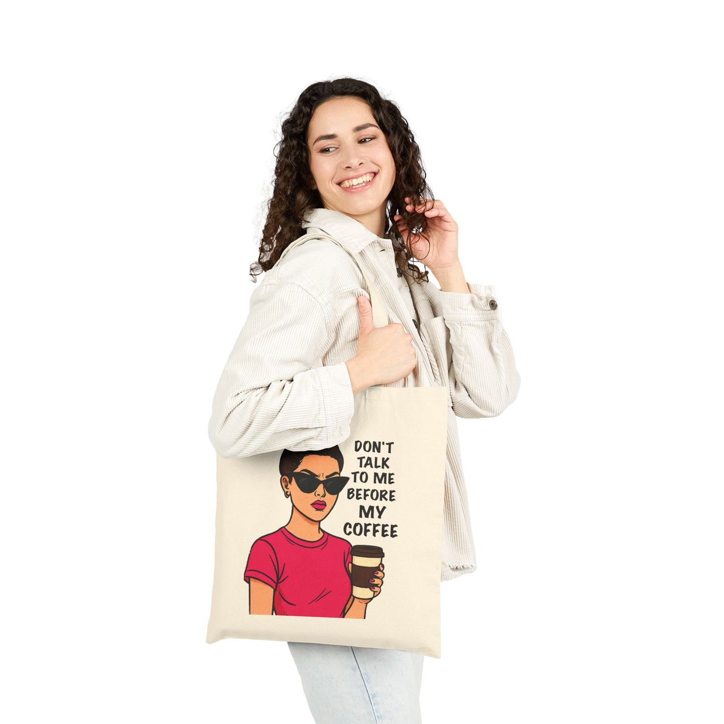 Don’t Talk to Me Before My Coffee Tote