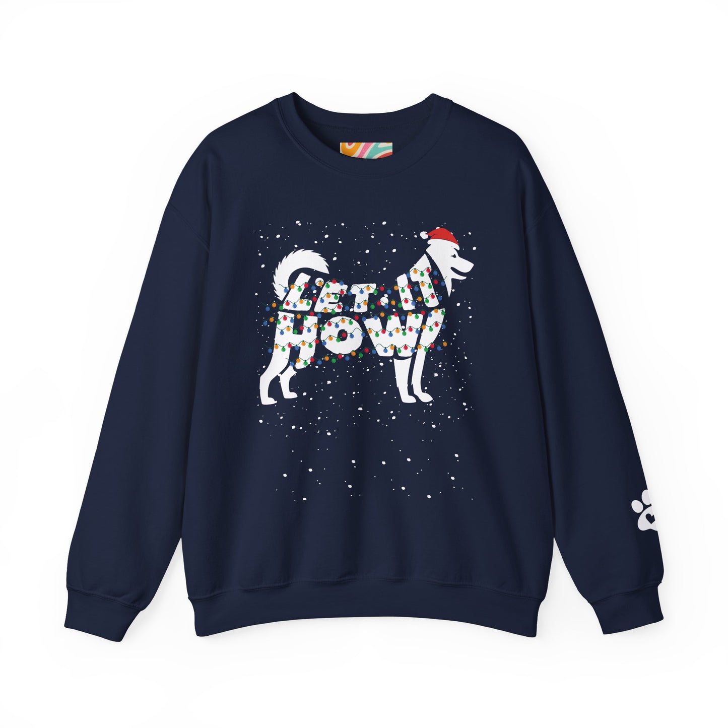 Let It Howl Christmas Dog Sweatshirt – [Siberian Husky]