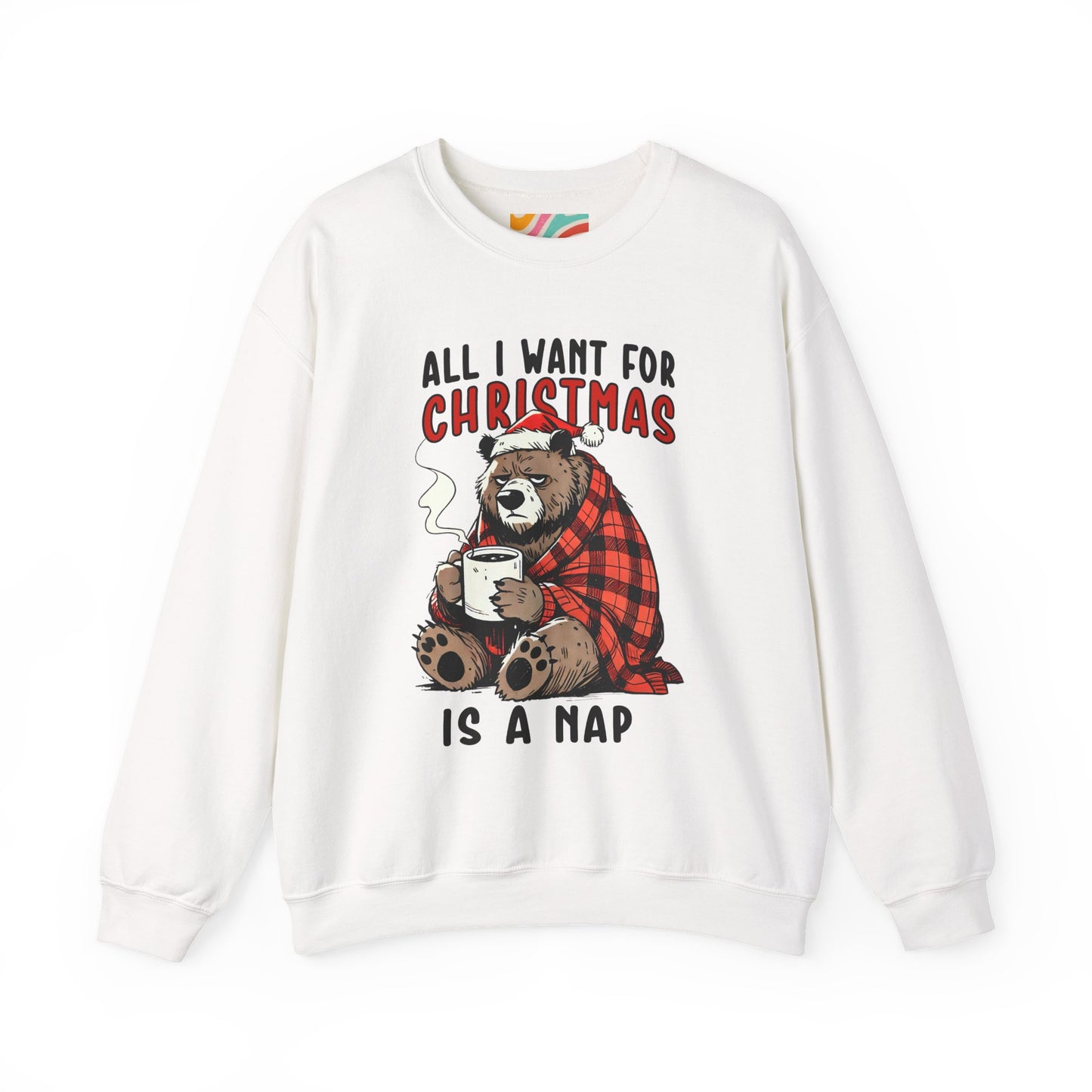 Grumpy Christmas Bear Coffee Sweatshirt – Coffee & Christmas Spirit Pullover