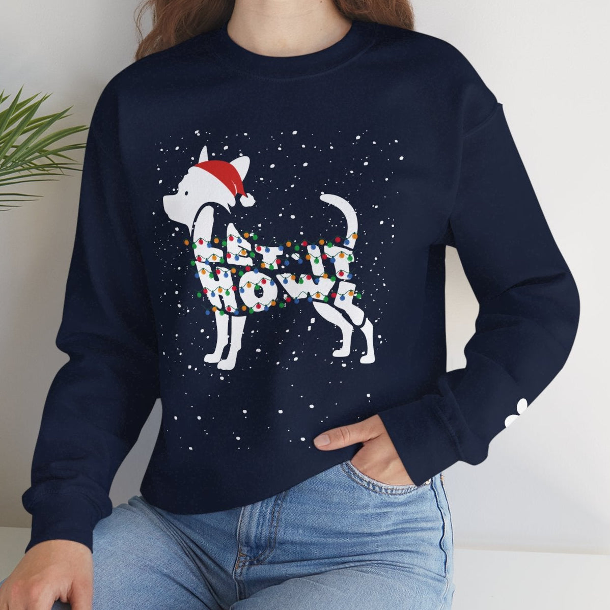 Let It Howl Christmas Dog Sweatshirt – [Chihuahua]